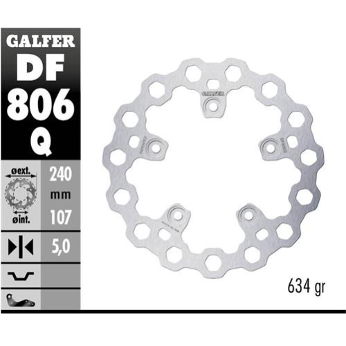 disco freno moto moto fijo galfer qubic 240x5mm df