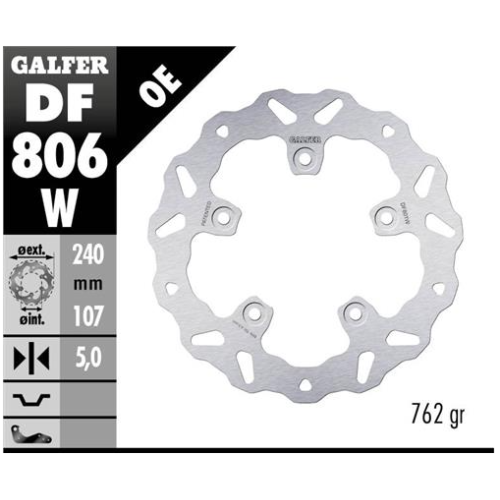 disco freno moto galfer wave fijo 240x5mm df806w