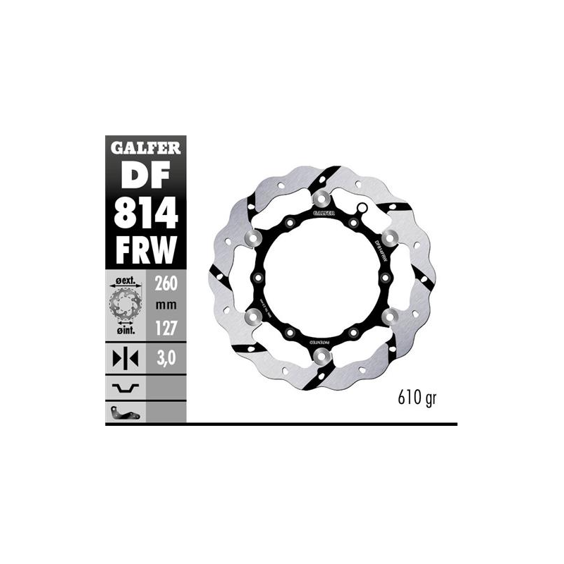 disco freno moto galfer wave flotante derecho df81