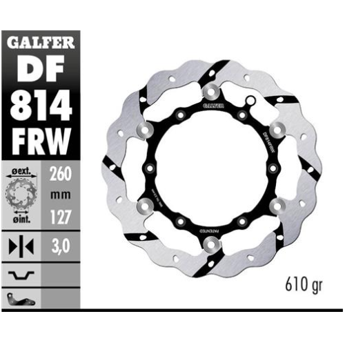 disco freno moto galfer wave flotante derecho df81