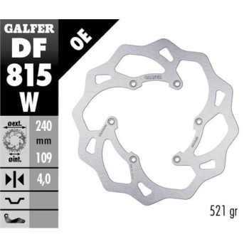 disco freno moto galfer wave fijo 240x4mm df815w