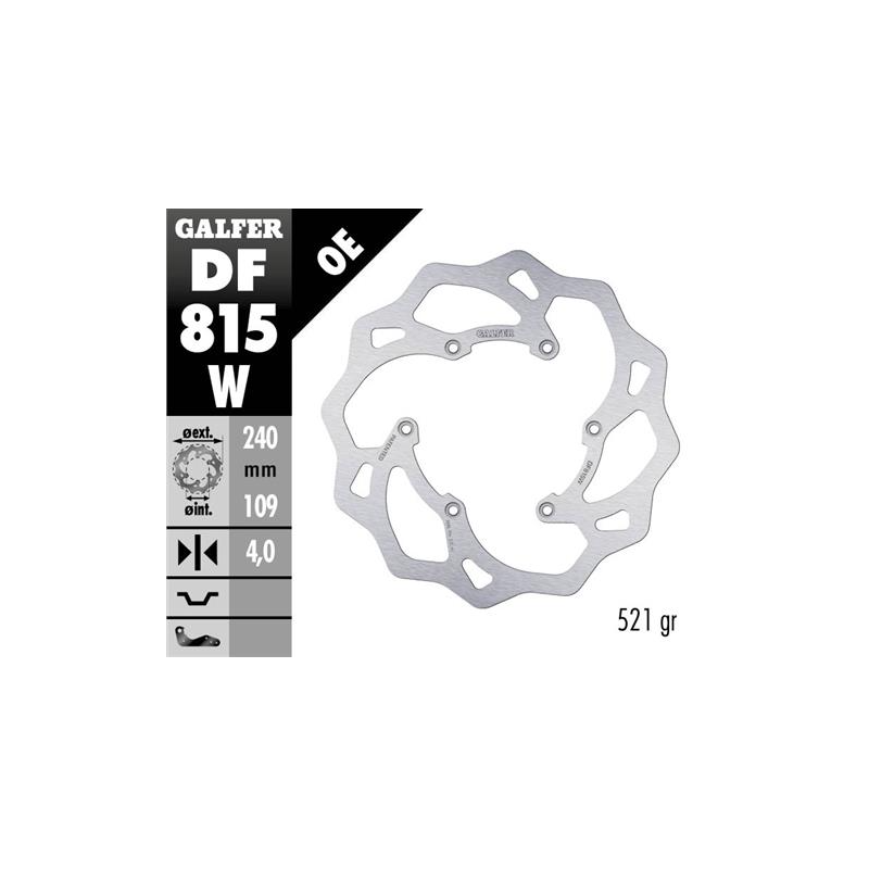 disco freno moto galfer wave fijo 240x4mm df815w