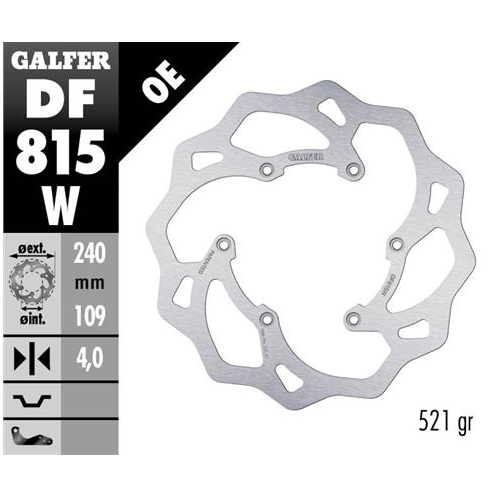 disco freno moto galfer wave fijo 240x4mm df815w