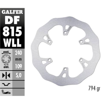 disco freno trasero galfer df815wll wave solido 240x5 mm beta rr xtrainer 6 tornillos o125