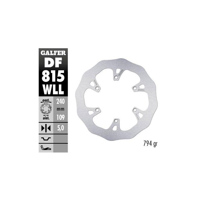 disco freno trasero galfer df815wll wave solido 240x5 mm beta rr xtrainer 6 tornillos o125