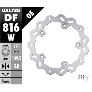 disco freno moto galfer wave fijo 270x5mm df816w