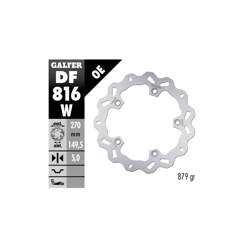 disco freno moto galfer wave fijo 270x5mm df816w