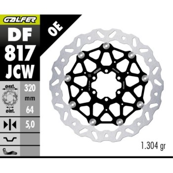 disco freno delantero wave floatech galfer df817jcw bmw s1000rr hp4 s1000r 320x5 mm