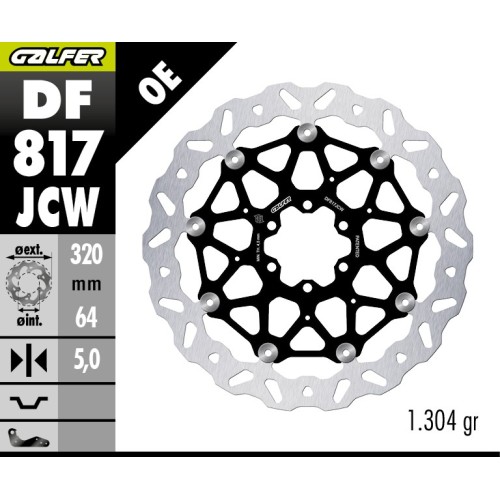 disco freno delantero wave floatech galfer df817jcw bmw s1000rr hp4 s1000r 320x5 mm