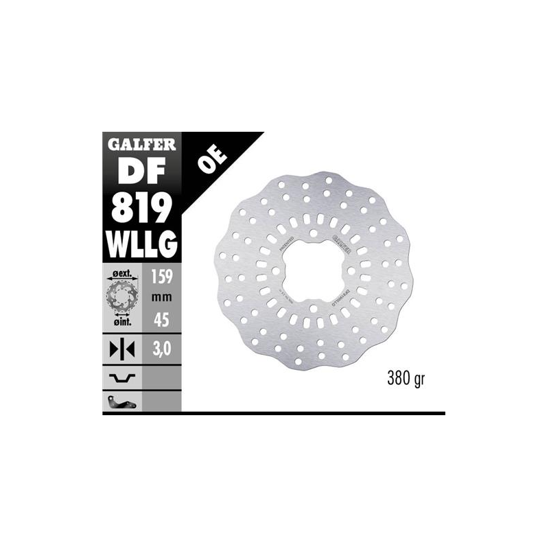 disco freno trasero trial galfer df819wllg 159 5x3 mm full type 4 anclajes o60 beta evo