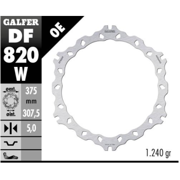 disco freno moto galfer wave fijo 375x5mm df820w
