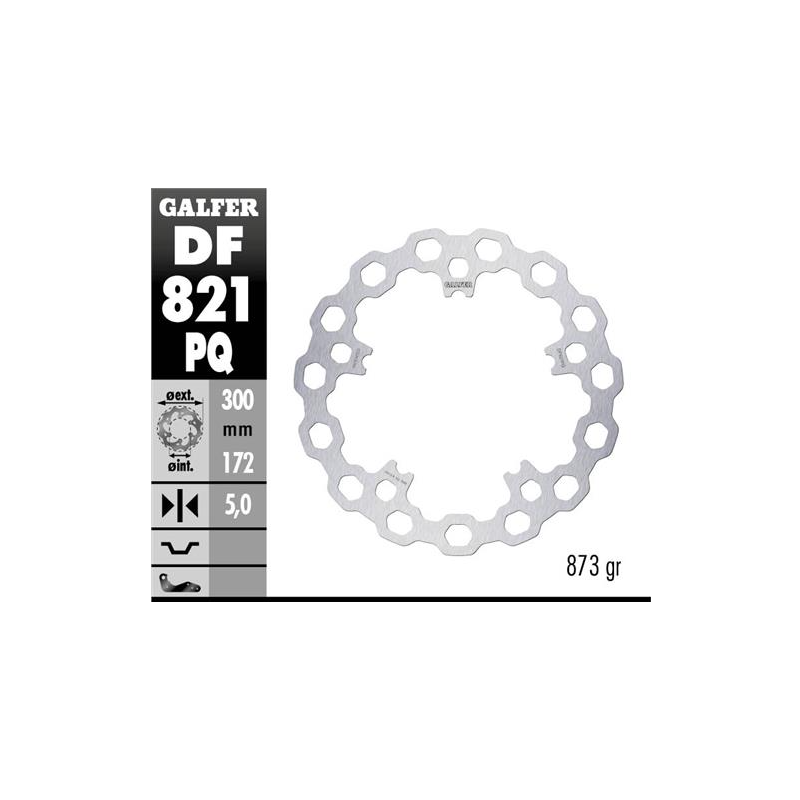 disco freno moto galfer brake track cubiq df821pq