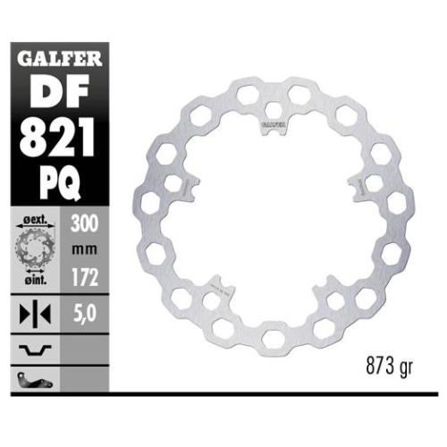 disco freno moto galfer brake track cubiq df821pq