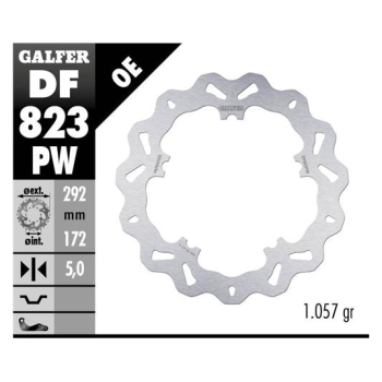disco freno moto galfer wave brake track df823pw