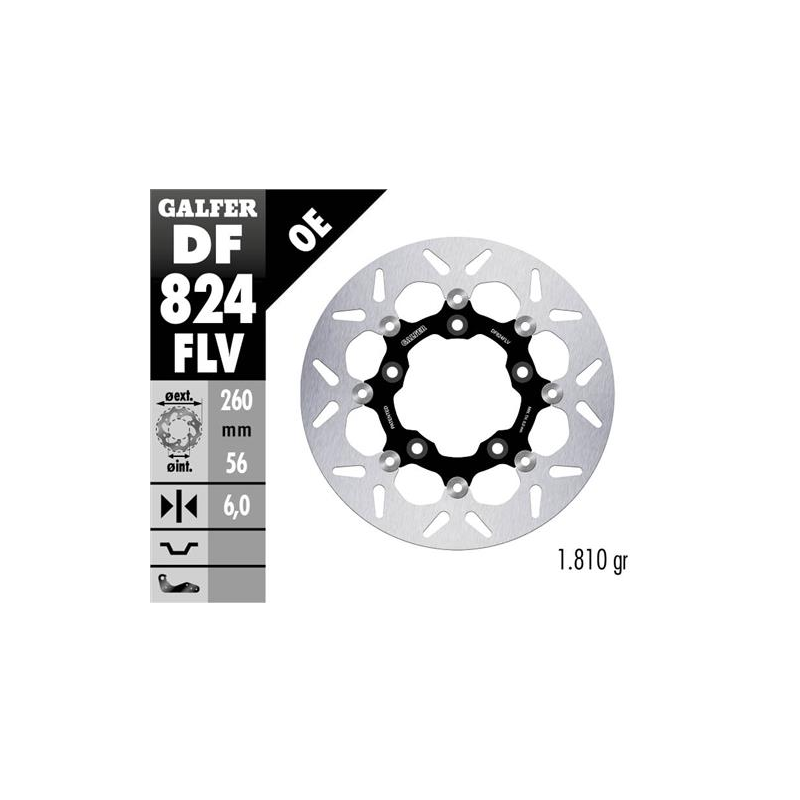 disco freno moto flotante galfer 292x5 6mm df824fl