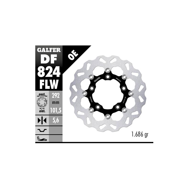 disco freno moto galfer wave flotante 292x5 6mm df