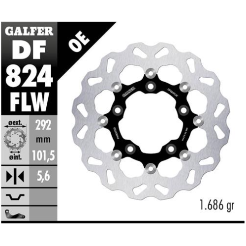 disco freno moto galfer wave flotante 292x5 6mm df