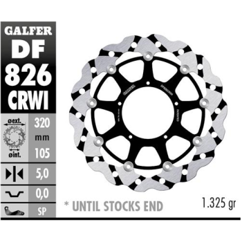 disco freno moto galfer wave flotante 320x5mm df82
