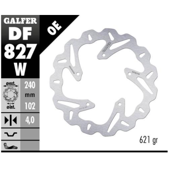 disco freno moto galfer wave fijo 240x4mm df827w