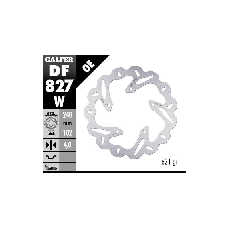 disco freno moto galfer wave fijo 240x4mm df827w