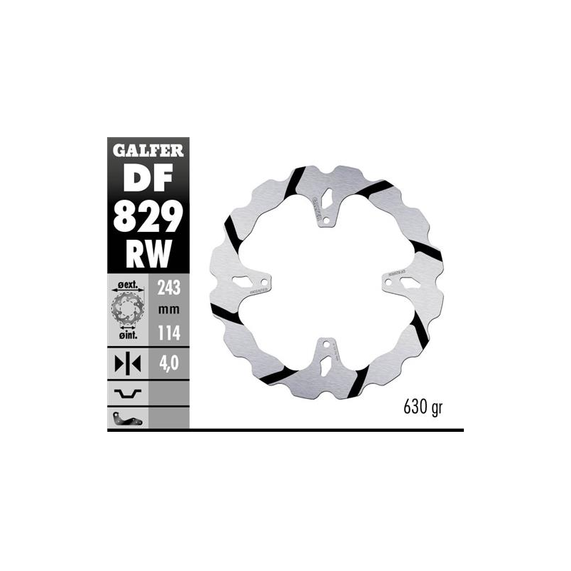 disco freno trasero galder wave fijo 243x4mm df829rw tm smx 660 f 09 rear