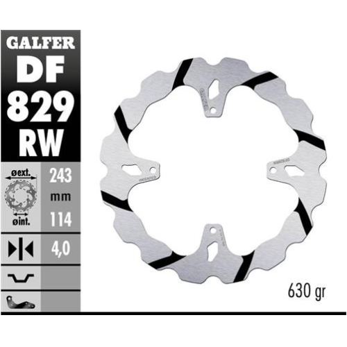 disco freno trasero galder wave fijo 243x4mm df829rw tm smx 660 f 09 rear