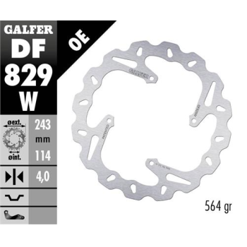 disco freno moto galfer wave fijo 243x4mm df829w