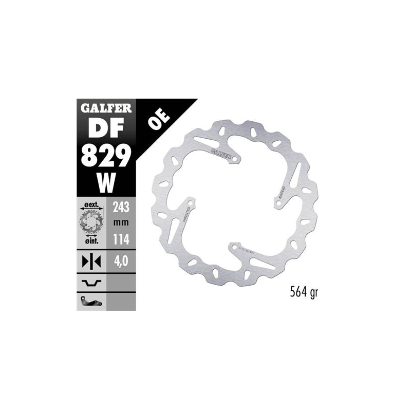 disco freno moto galfer wave fijo 243x4mm df829w