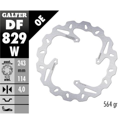 disco freno moto galfer wave fijo 243x4mm df829w