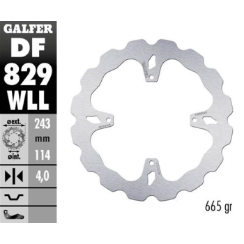 disco freno moto galder wave fijo solido df829wll