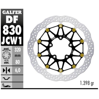 disco freno moto galfer wave flotante df830jcw1g03