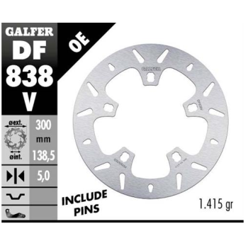 disco freno moto galfer redondo 300x5mm df838v