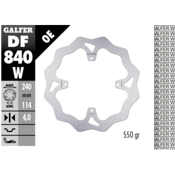 disco freno moto galfer wave fijo 240x4mm df840w