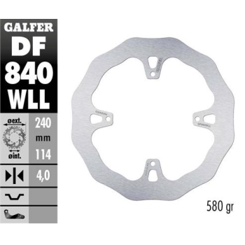 disco freno moto galder wave fijo solido df840wll