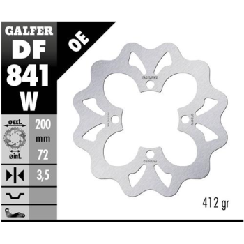 disco freno moto galfer wave fijo 200x3 5mm df841w