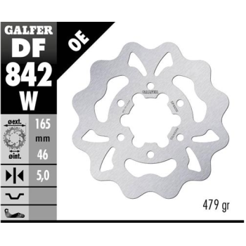 disco freno moto galfer wave fijo 165x5mm df842w