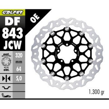 disco freno delantero wave floatech galfer df843jcw ktm 1290 super duke cfmoto 800 320x5