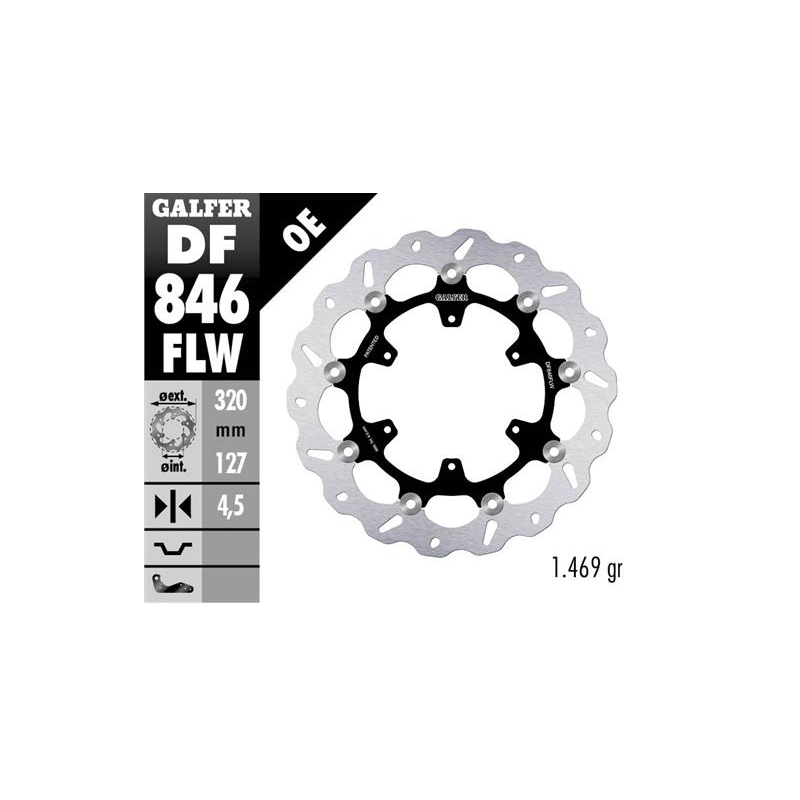 disco freno moto galfer wave flotante 320x4 5mm df