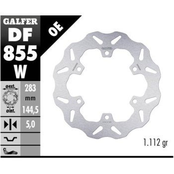 disco freno moto galfer wave fijo 283x5mm df855w