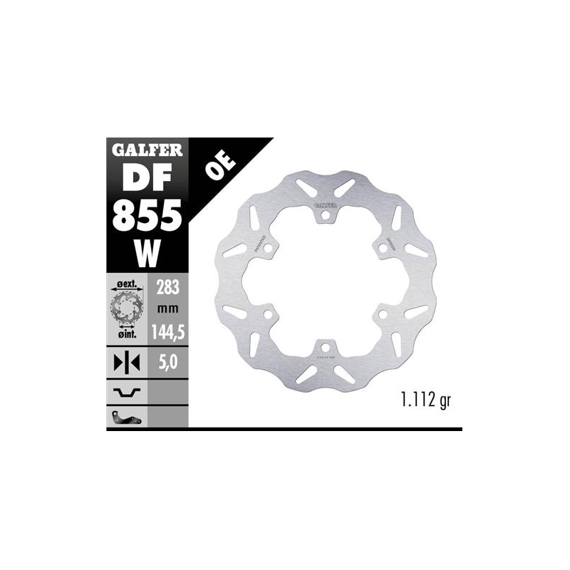 disco freno moto galfer wave fijo 283x5mm df855w