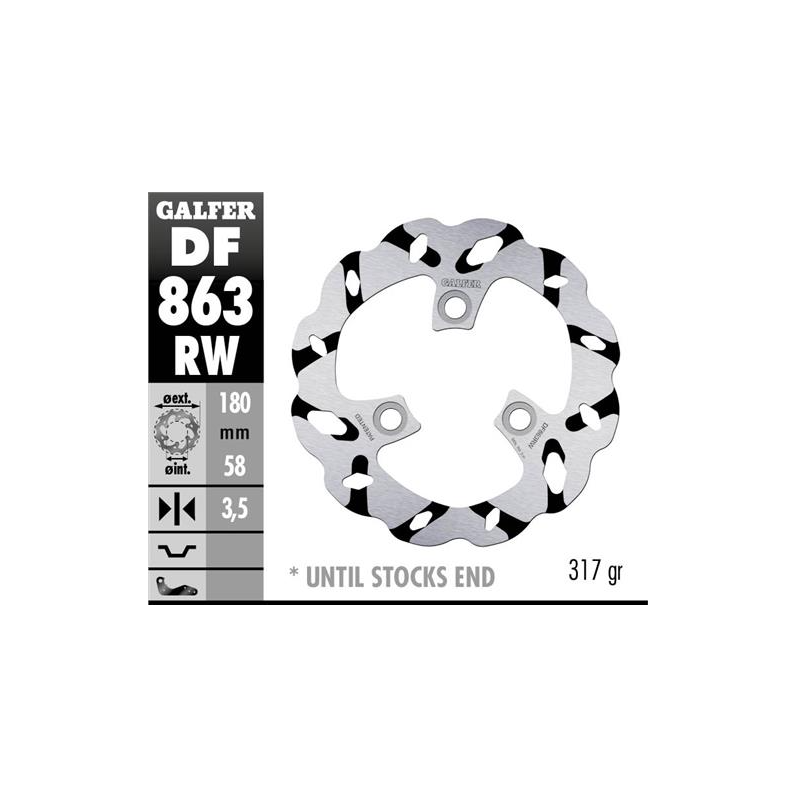 disco freno moto galfer wave fijo 180x3 5mm df863r
