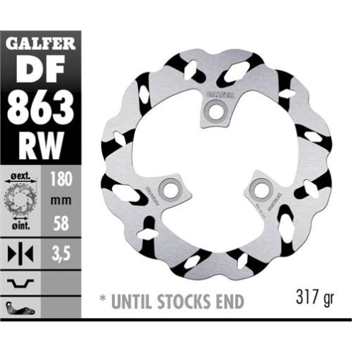 disco freno moto galfer wave fijo 180x3 5mm df863r
