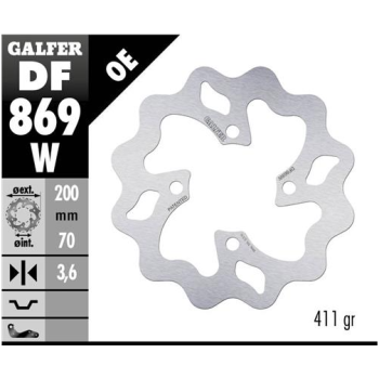 disco freno moto galfer wave fijo 200x3 8mm df869w