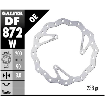 disco freno moto galfer wave fijo 200x3mm df872w