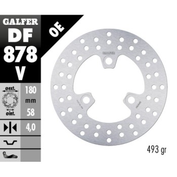 disco de freno galfer fijo 180x4mm df878v