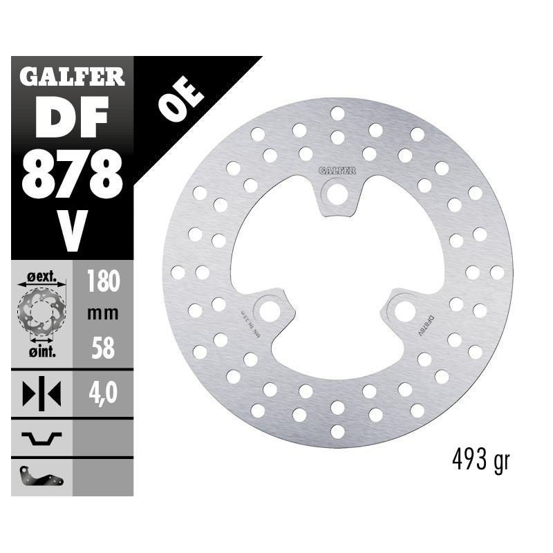 disco de freno galfer fijo 180x4mm df878v