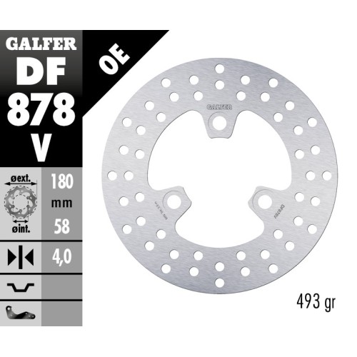 disco de freno galfer fijo 180x4mm df878v
