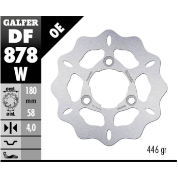 disco freno wave galfer df878w 180 mm kymco dink agility filly 3 tornillos o80