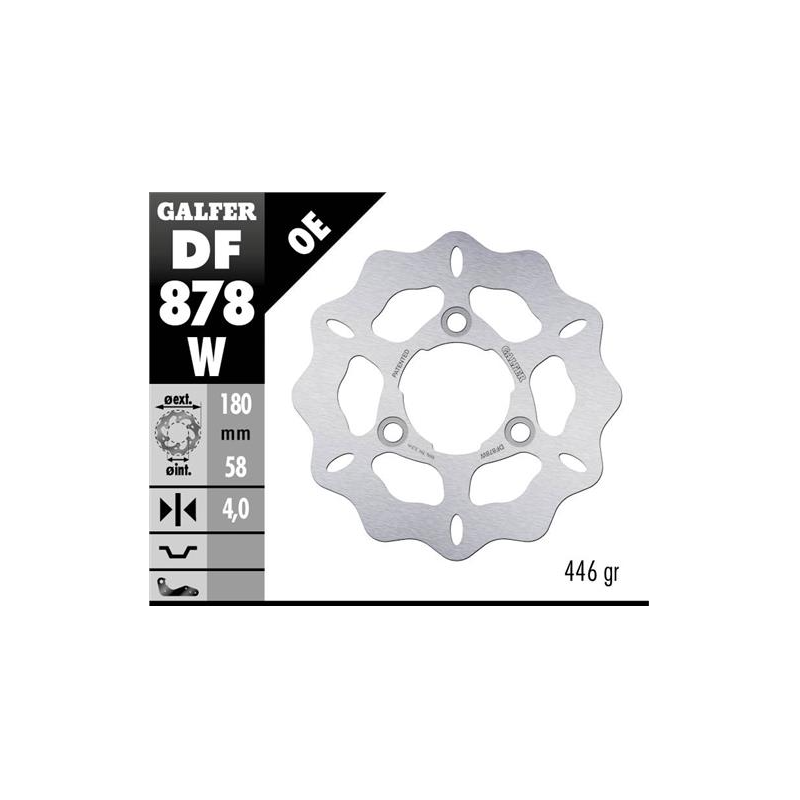 disco freno wave galfer df878w 180 mm kymco dink agility filly 3 tornillos o80