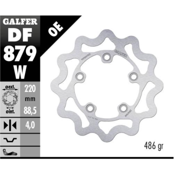 disco freno moto galfer wave fijo 219 5x4mm df879w